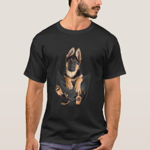 Camiseta german shepherd No Sopro De Cachorro Engraçado De