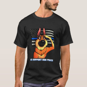 Camiseta German shepherd Nossa Polícia K9 Salute