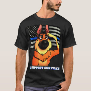 Camiseta German shepherd Nossa Polícia K9 Salute