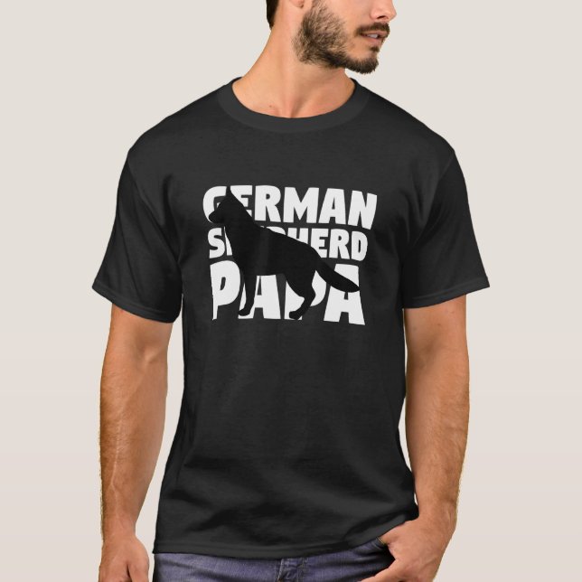 Camiseta German shepherd Para German shepherd De Cães Pais  (Frente)