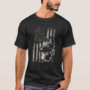 Camiseta German shepherd Patriótico - Lover de Cachorro AM