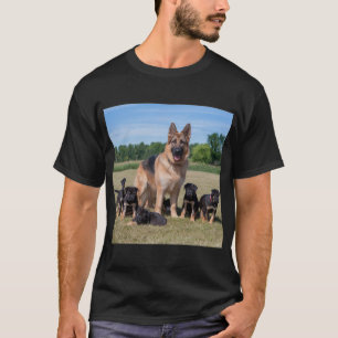 Camiseta German shepherd personalizável com uppies adaptáve