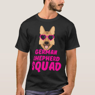 Camiseta German shepherd Pink Pink Bonito Amor Alemão Sheph