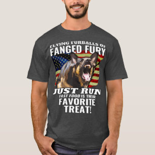 Camiseta german shepherd Policial Cachorro Americano Bandei