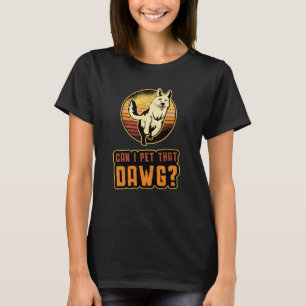 Camiseta German shepherd Posso Pet Dawg Vintage Engraçado