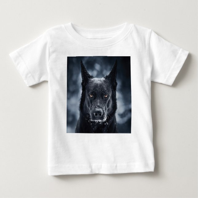 Camiseta German shepherd Preto (Frente)