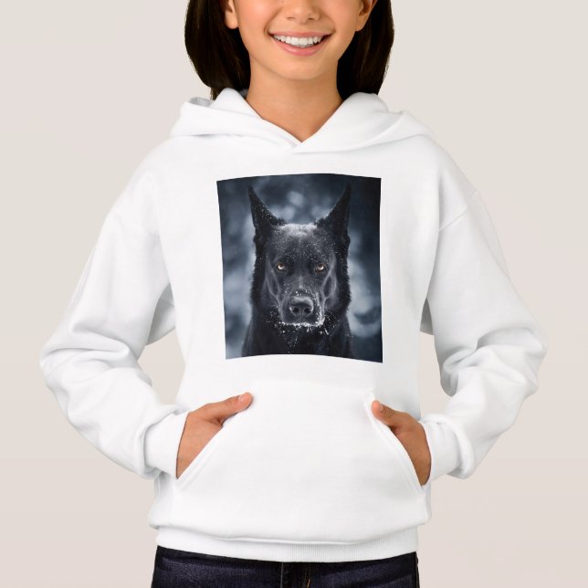Camiseta German shepherd Preto (Frente)