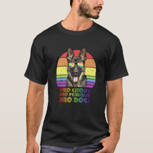 Camiseta German shepherd Pro Choice Pro Feminismo Pro Cães