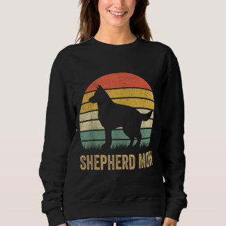 Camiseta German shepherd Retro Mãe Dom Cachorro Mãe Pet She