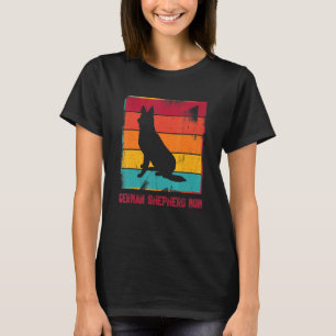 Camiseta German shepherd Retro Mãe Proprietária Mãe Pet Mam