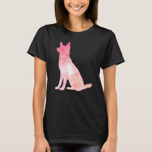 Camiseta German shepherd Rosa Feita