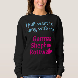 Camiseta German shepherd Rottweiler Mix Eu Só Quero Aguenta
