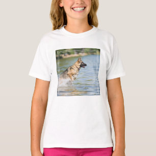 Camiseta German shepherd Salta Em Água