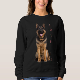 Camiseta German shepherd Shepard Cachorro Mãe Pai Adorava P