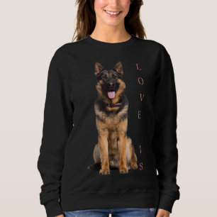 Camiseta German shepherd Shepard Cachorro Mãe Pai Adorava P
