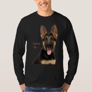 Camiseta German shepherd Shepard Cachorro Mãe Pai Pet