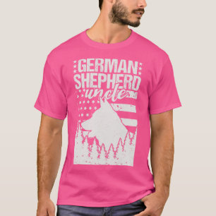 Camiseta German shepherd Tio American Flag