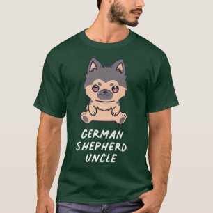Camiseta German shepherd Tio Kawaii Anime Dog Proprietário
