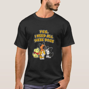 Camiseta German shepherd Todos Estes Cães Torta Puppy Adorá