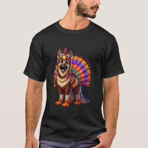 Camiseta German shepherd Turquia Engraçado Animal de Ação d