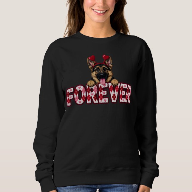 Camiseta German Shepherd Valentine  (Frente)