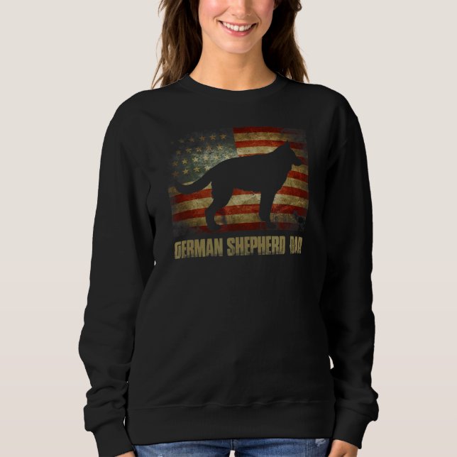 Camiseta German shepherd Vintage Pai Pat. (Frente)