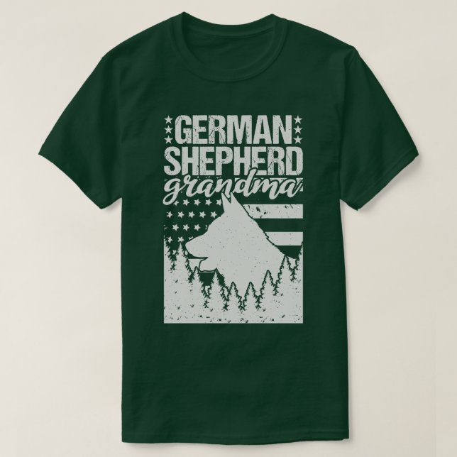 Camiseta German shepherd Vovó 1 (Frente do Design)