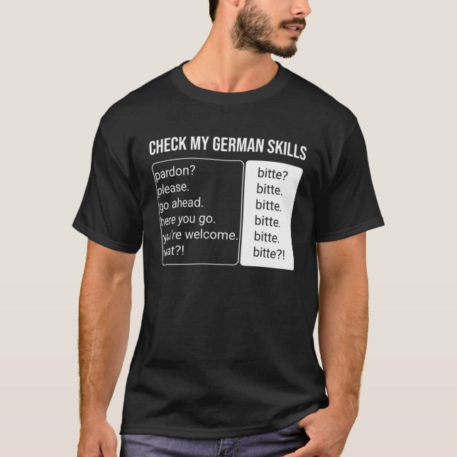 Camiseta German Speaker Language Translator Fact Bitte  Ger (Frente)