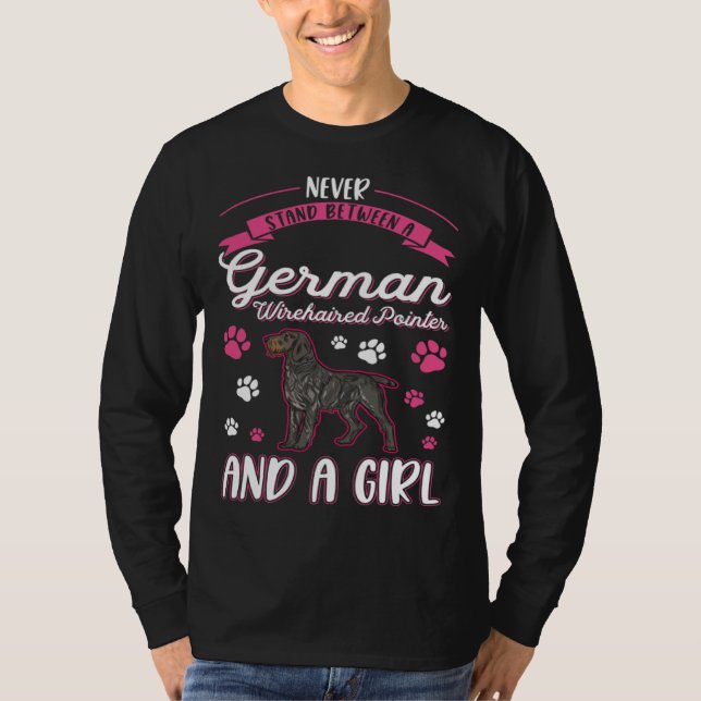 Camiseta German Wirehaired Pointer Girl (Frente)
