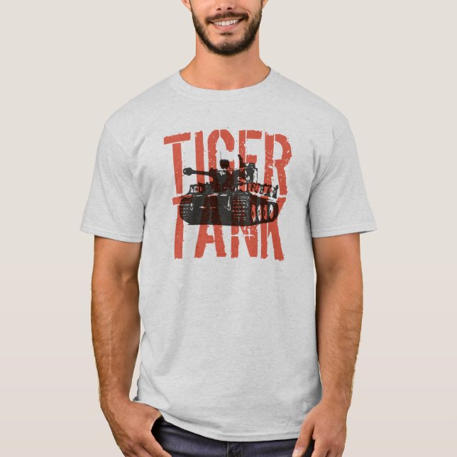 Camiseta German WW2 Panzer Tiger Tank (Frente)