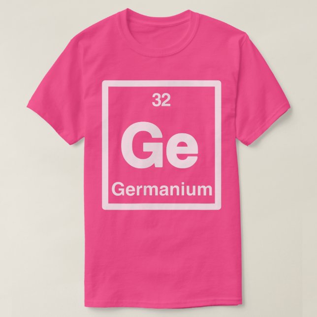 Camiseta Germânio - Ge - Mesa periódica de elementos - Ciên (Frente do Design)