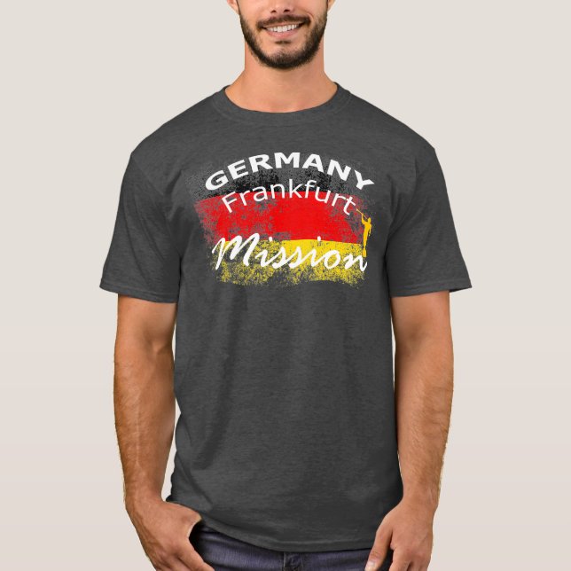 Camiseta Germany Frankfurt Mormon LDS Mission Missionary (Frente)