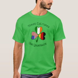 Camiseta Germany Ireland USA Shamrock Flag Personalized