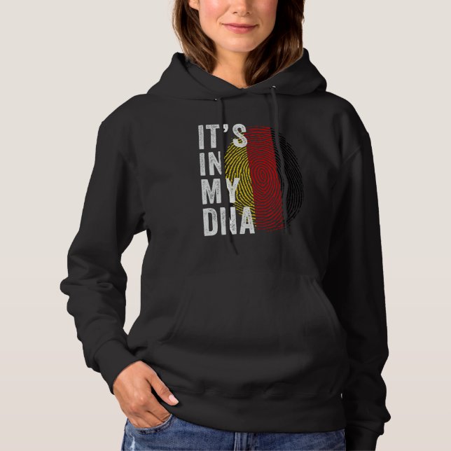 Camiseta Germany It's In My DNA Cute German Fingerprint Ger (Frente)