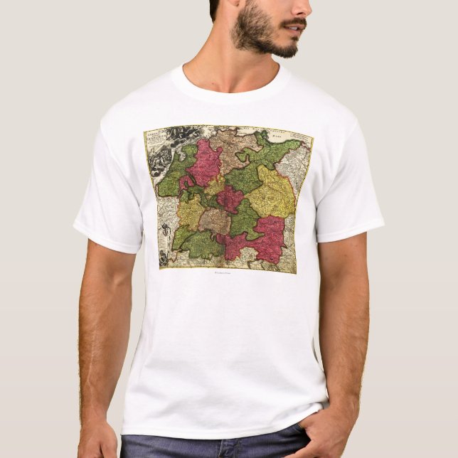Camiseta GermanyPanoramic MapGermany (Frente)