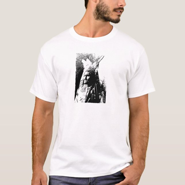 Camiseta Gerônimo preto e branco (Frente)