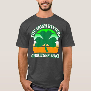 Camiseta Gerritsen Beach Irish Riviera Funny Shamrock Retro