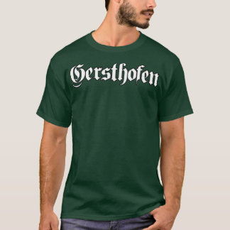 Camiseta Gersthofen escrito com fonte gótica