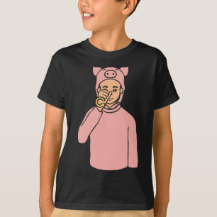 Camiseta Gesto de Mão Animal Surdo Audição Perde Awarenes