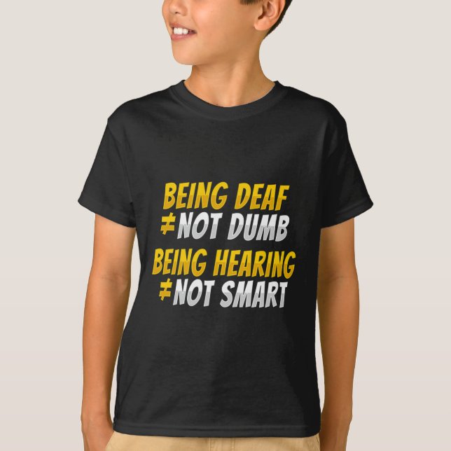Camiseta Gesto de mão ASL Conscientização sobre perda audit (Frente)