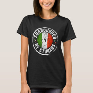 Camiseta Gesto De Mão Engraçado Italiano, Cercado Por Stu