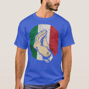 Camiseta Gesto de Mão Italiano Língua Cante Engraçado Itáli