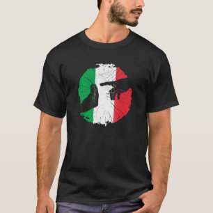 Camiseta Gesto de Mão Italiano Michelangelo Itália Mão Gest