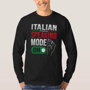 Camiseta Gesto Mão Italiano Para A Itália