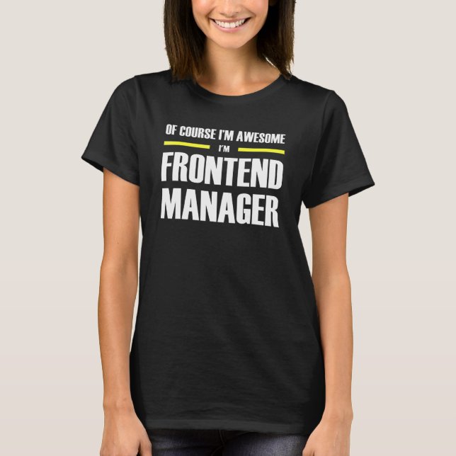Camiseta Gestor de Fronteiras Incrível (Frente)