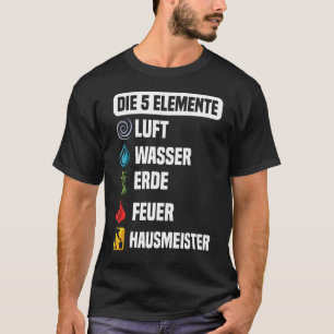 Camiseta Gestor de Instalações Janitorial 5 Elements Gift H
