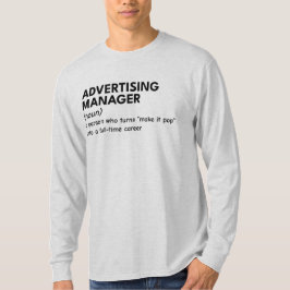 Camiseta Gestor de Marketing Orgulhoso com Humor