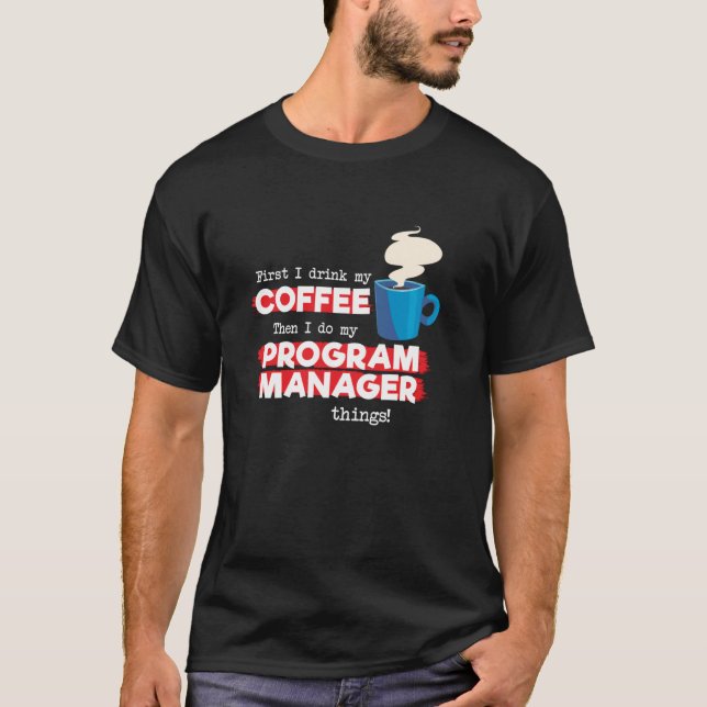 Camiseta Gestor do Programa e Apreciação do Café (Frente)