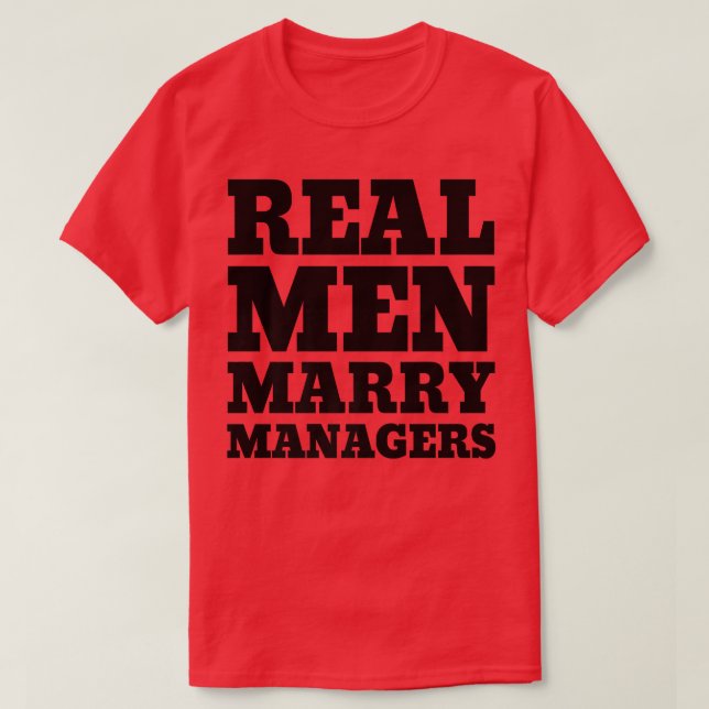 Camiseta Gestores de Casados do Real MenManager Husband (Frente do Design)