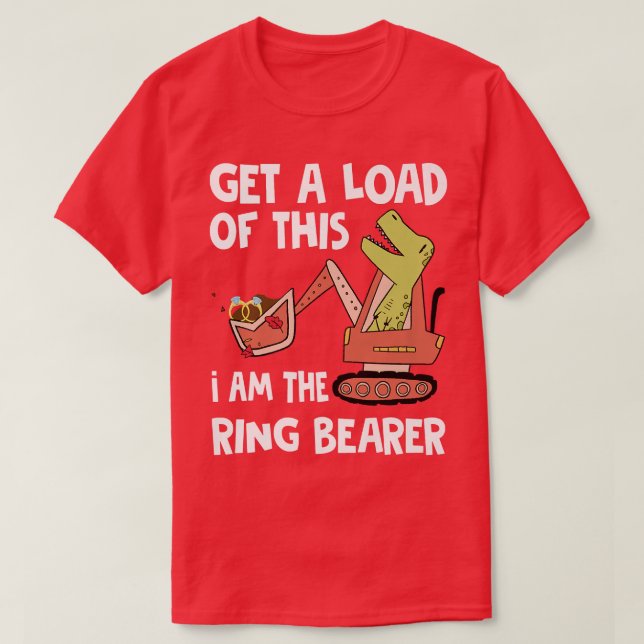 Camiseta Get A Load Of This Im The Ring Bearer Wedding Funn (Frente do Design)